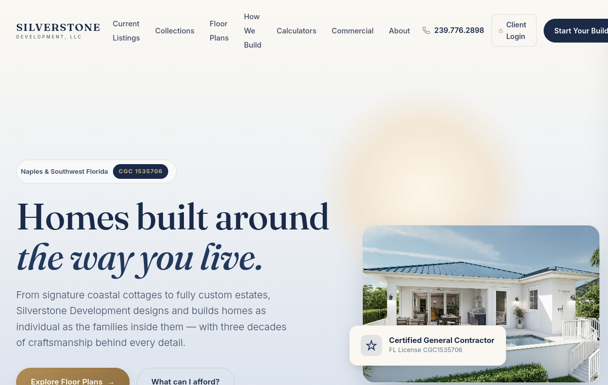 Silver Stone Development website